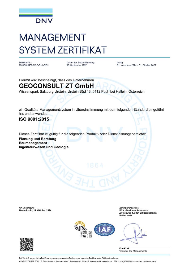 Management Systemzertifikat